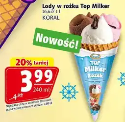 Prim Market Lody w rożku Top Milker oferta