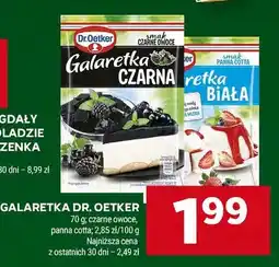 Stokrotka Galaretka czarne owoce, panna cotta oferta