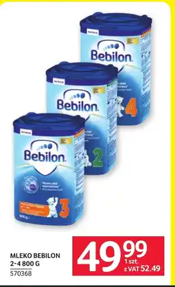 Selgros Mleko dla niemowląt Bebilon oferta
