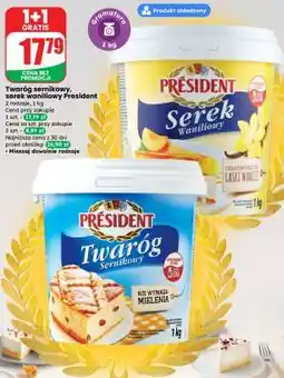 Dino Twaróg sernikowy, serek waniliowy Président oferta