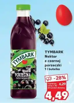 Kaufland TYMBARK Nektar z czarnej porzeczki 1l butelka oferta