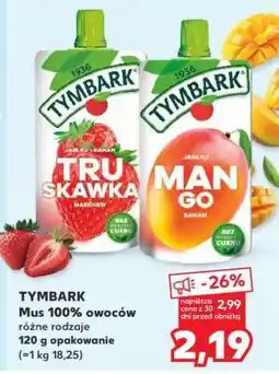 Kaufland TYMBARK Mus 100% owoców oferta