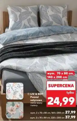 Kaufland LIV & BO Pościel satynowa różne wzory i kolory oferta