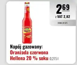 Eurocash Napój gazowany: Oranżada czerwona Hellena 20% soku oferta