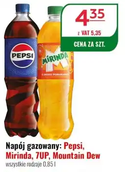 Eurocash Napój gazowany: Pepsi, Mirinda, 7UP, Mountain Dew oferta
