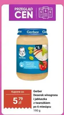 Biedronka Deserek winogrona i jabłuszka z twarożkiem po 6 miesiącu oferta