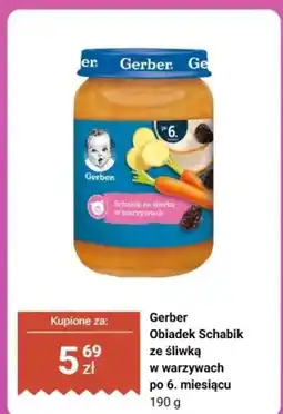 Biedronka Obiadek Schabik ze śliwką w warzywach po 6. miesiącu oferta