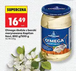 Biedronka Śledzie z beczki marynowane Omega oferta