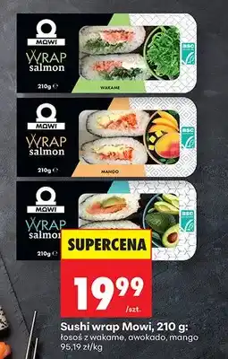 Biedronka Sushi wrap łosoś z wakame oferta