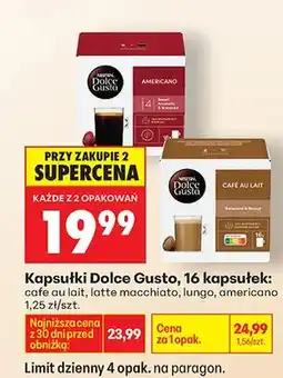 Biedronka Kapsułki cafe au lait oferta