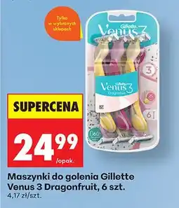 Biedronka Maszynki do golenia Venus 3 Dragonfruit oferta