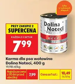 Biedronka Karma dla psa wołowina oferta