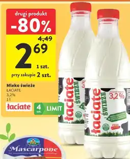 Intermarche Mleko świeże ŁACIATE 3,2% oferta