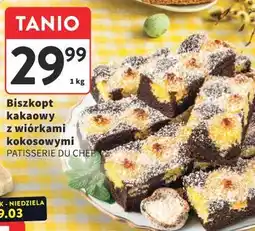 Intermarche Biszkopt kakaowy z wiórkami kokosowymi PATISSERIE DU CHEF oferta
