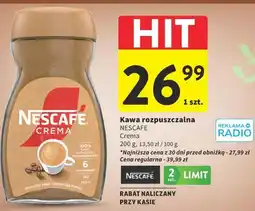 Intermarche Kawa rozpuszczalna NESCAFE Crema oferta