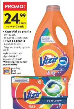 Intermarche Kapsułki do prania / Płyn do prania VIZIR oferta
