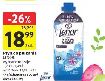 Intermarche Płyn do płukania LENOR oferta