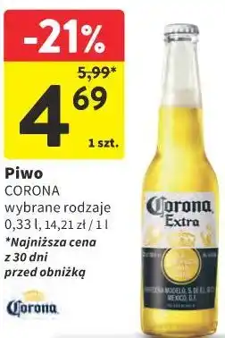Intermarche Piwo CORONA oferta