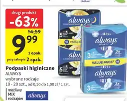 Intermarche Podpaski higieniczne ALWAYS oferta