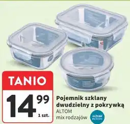 Intermarche Pojemnik szklany dwudzielny z pokrywką ALTOM oferta