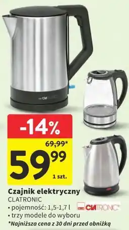 Intermarche Czajnik elektryczny CLATRONIC oferta