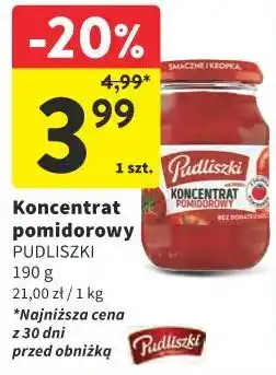 Intermarche Koncentrat pomidorowy PUDLISZKI oferta