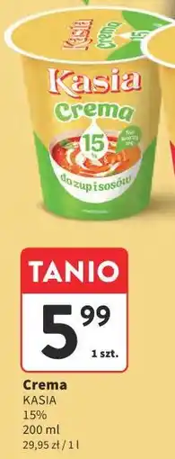 Intermarche Crema KASIA 15% oferta