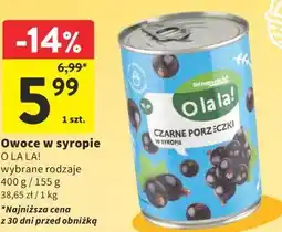 Intermarche Owoce w syropie O LA LA! oferta