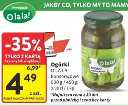 Intermarche Ogórki O LA LA! oferta