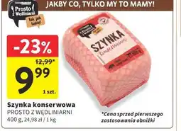 Intermarche Szynka konserwowa PROSTO Z WĘDLINIARNI oferta