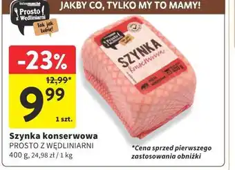 Intermarche Szynka konserwowa PROSTO Z WĘDLINIARNI oferta