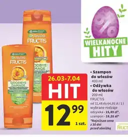 Intermarche Szampon do włosów / Odżywka do włosów FRUCTIS oferta