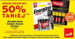 Polomarket Wszystkie baterie Energizer, Duracell, lub Vavio oferta