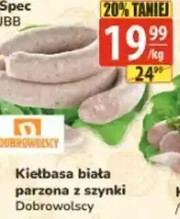 API MARKET Kiełbasa biała parzona z szynki Dobrowolscy oferta