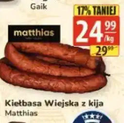 API MARKET Kiełbasa Wiejska z kija Matthias oferta