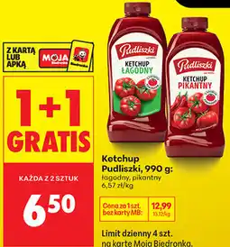 Biedronka Ketchup Pudliszki oferta