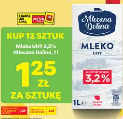 Biedronka Mleko UHT 3,2% Mleczna Dolina oferta