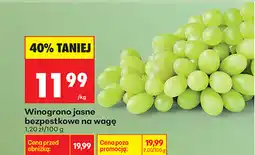 Biedronka Winogrono jasne bezpestkowe na wagę oferta