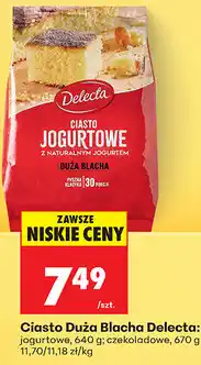Biedronka Ciasto Duża Blacha Delecta oferta