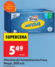 Biedronka Chusteczki kosmetyczne Foxy Mega, 200 szt oferta