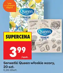 Biedronka Serwetki Queen włoskie wzory, 20 szt oferta
