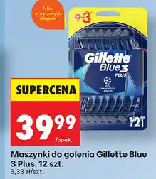 Biedronka Maszynki do golenia Gillette Blue 3 Plus, 12 szt oferta