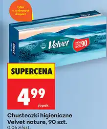 Biedronka Chusteczki higieniczne Velvet nature, 90 szt oferta