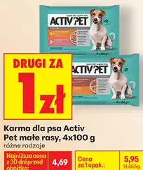 Biedronka Karma dla psa Activ Pet małe rasy oferta