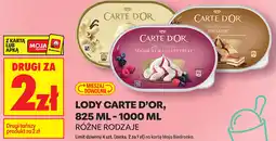 Biedronka Lody Carte D'Or, 825 ml - 1000 ml r3Ŵne rodzaje oferta