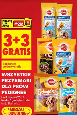 Biedronka WSZYSTKIE PRZYSMAKI DLA PSÓW PEDIGREE oferta