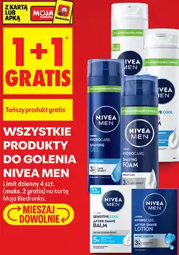 Biedronka Wszystkie produkty do golenia Nivea Men oferta