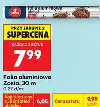 Biedronka Folia aluminiowa Zosia, 30 m oferta