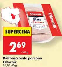 Biedronka Kiełbasa biała parzona Olewnik oferta