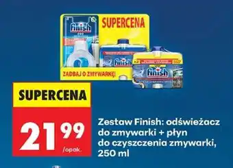 Biedronka Zestaw Finish odświeżacz do zmywarki płyn do czyszczenia zmywarki 250 ml oferta